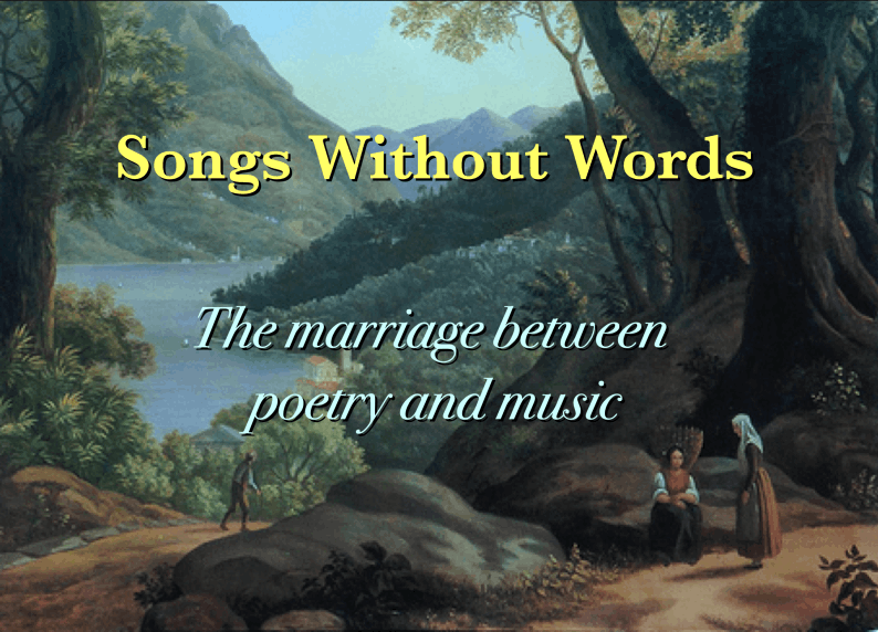 Title Page - Songs Without Words